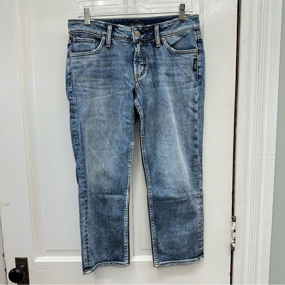 Silver Suki denim jean capri capris women's 26 x 22.5 - Picture 2 of 7
